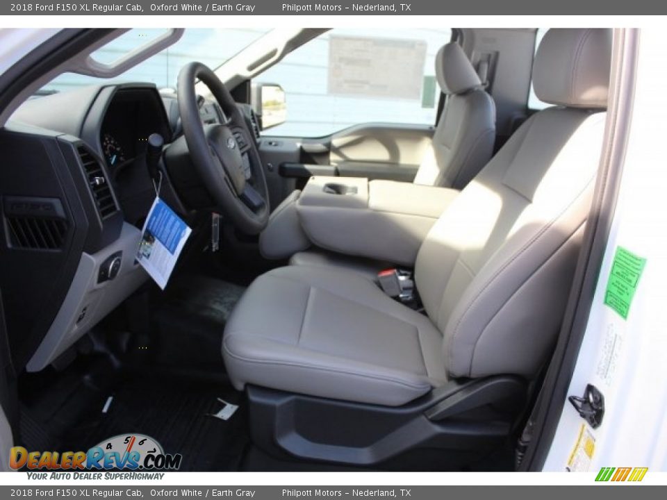 2018 Ford F150 XL Regular Cab Oxford White / Earth Gray Photo #11