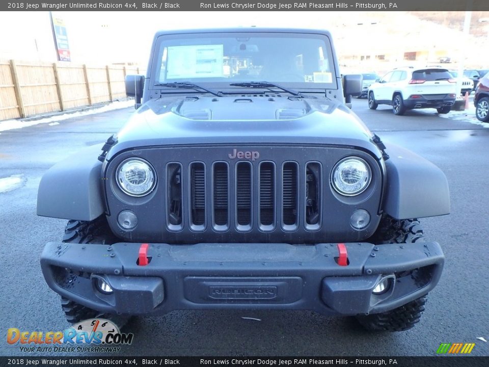 2018 Jeep Wrangler Unlimited Rubicon 4x4 Black / Black Photo #8