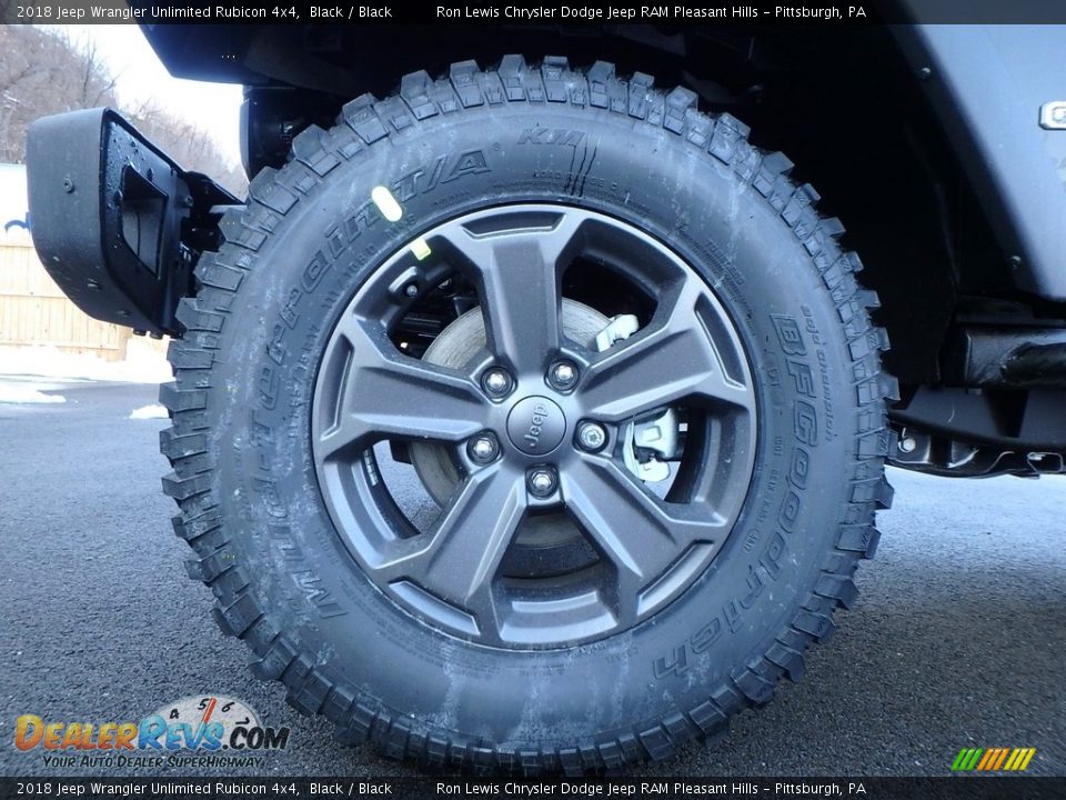 2018 Jeep Wrangler Unlimited Rubicon 4x4 Black / Black Photo #9