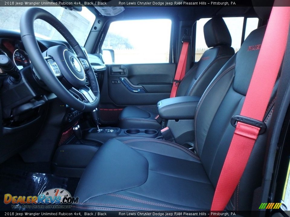 2018 Jeep Wrangler Unlimited Rubicon 4x4 Black / Black Photo #10