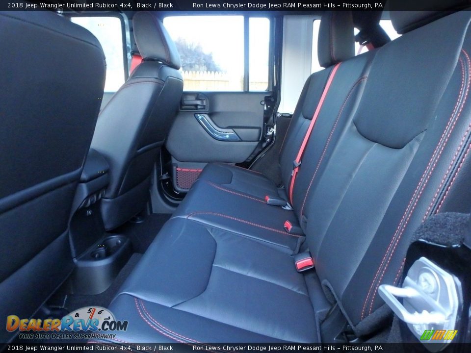 2018 Jeep Wrangler Unlimited Rubicon 4x4 Black / Black Photo #11