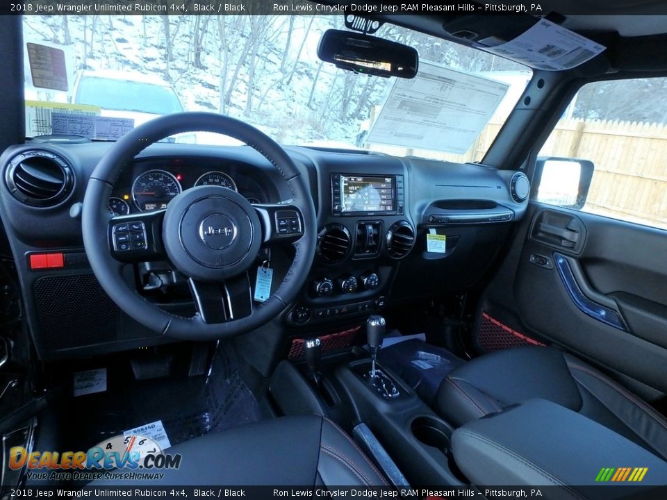 2018 Jeep Wrangler Unlimited Rubicon 4x4 Black / Black Photo #12