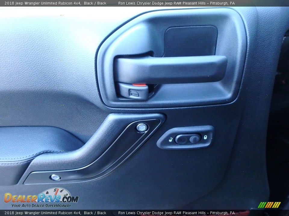 2018 Jeep Wrangler Unlimited Rubicon 4x4 Black / Black Photo #13