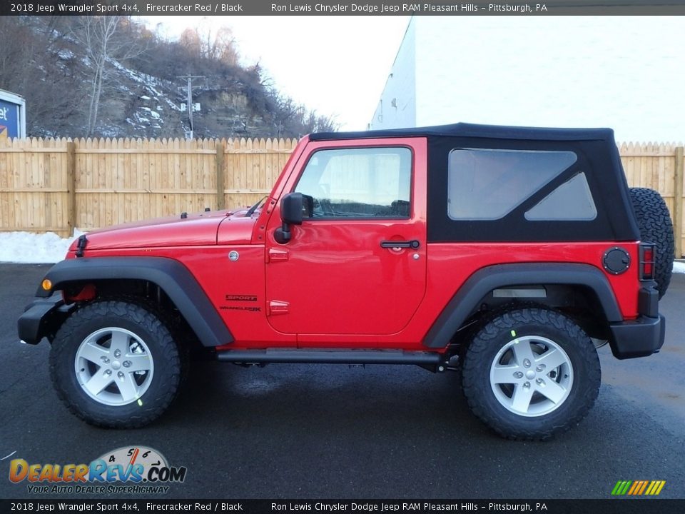 2018 Jeep Wrangler Sport 4x4 Firecracker Red / Black Photo #2