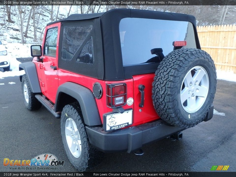 2018 Jeep Wrangler Sport 4x4 Firecracker Red / Black Photo #3