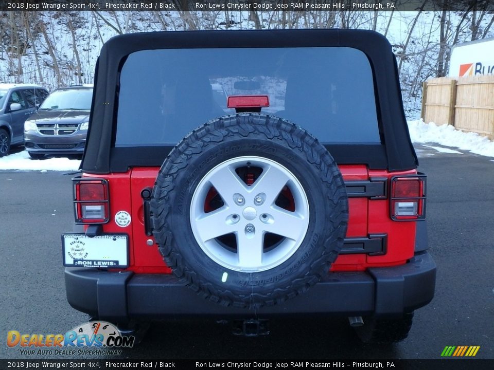 2018 Jeep Wrangler Sport 4x4 Firecracker Red / Black Photo #4