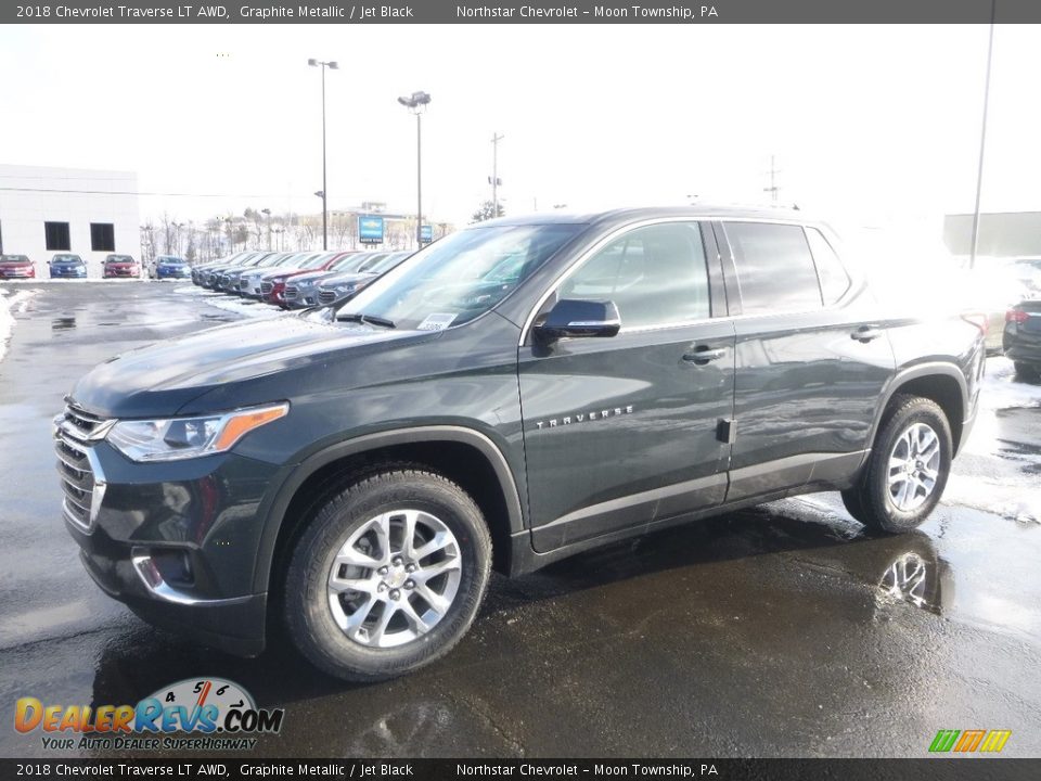 2018 Chevrolet Traverse LT AWD Graphite Metallic / Jet Black Photo #1
