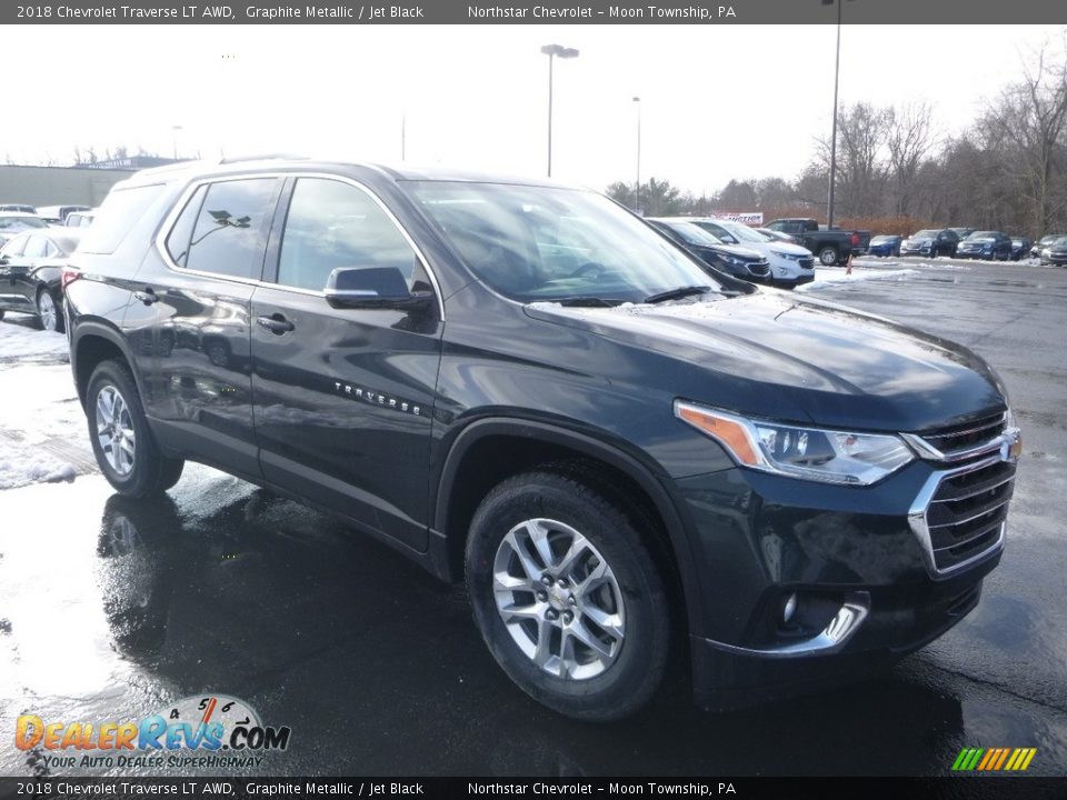 2018 Chevrolet Traverse LT AWD Graphite Metallic / Jet Black Photo #7