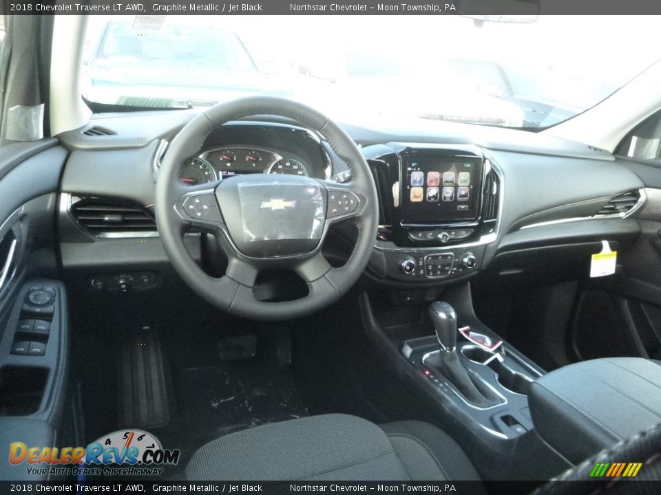 2018 Chevrolet Traverse LT AWD Graphite Metallic / Jet Black Photo #14