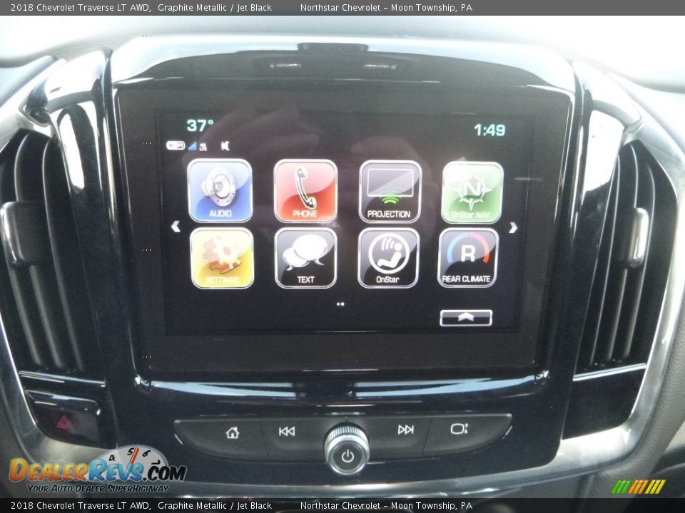 2018 Chevrolet Traverse LT AWD Graphite Metallic / Jet Black Photo #18