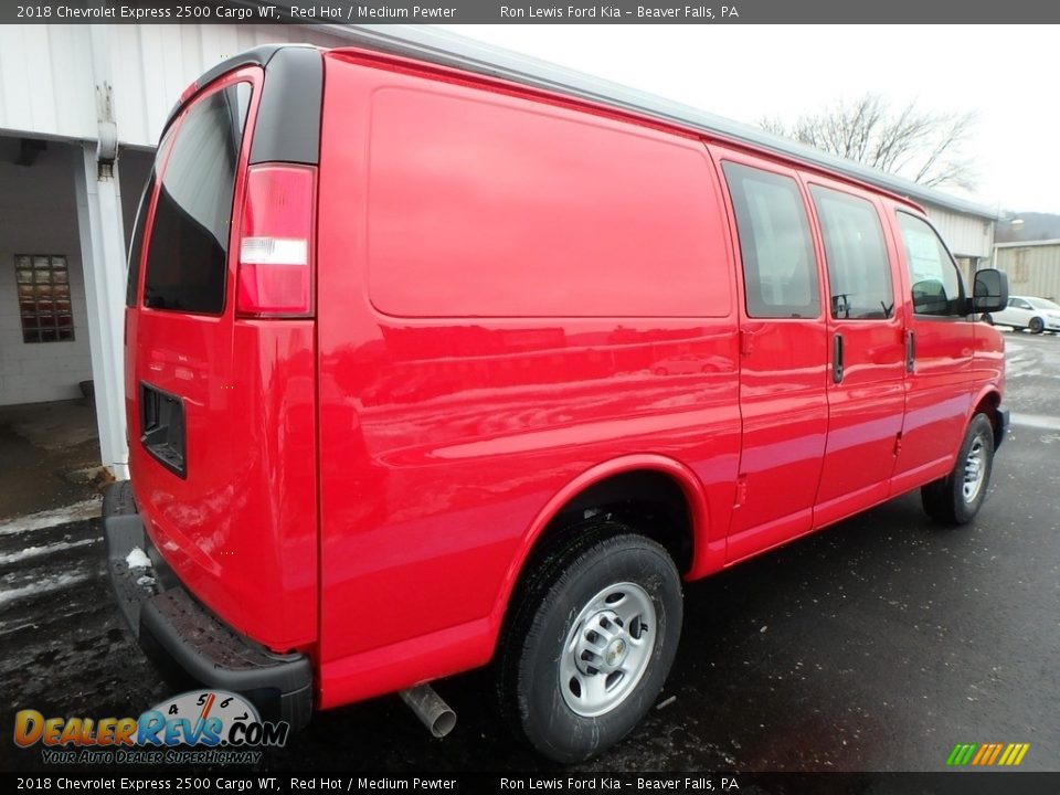2018 Chevrolet Express 2500 Cargo WT Red Hot / Medium Pewter Photo #5