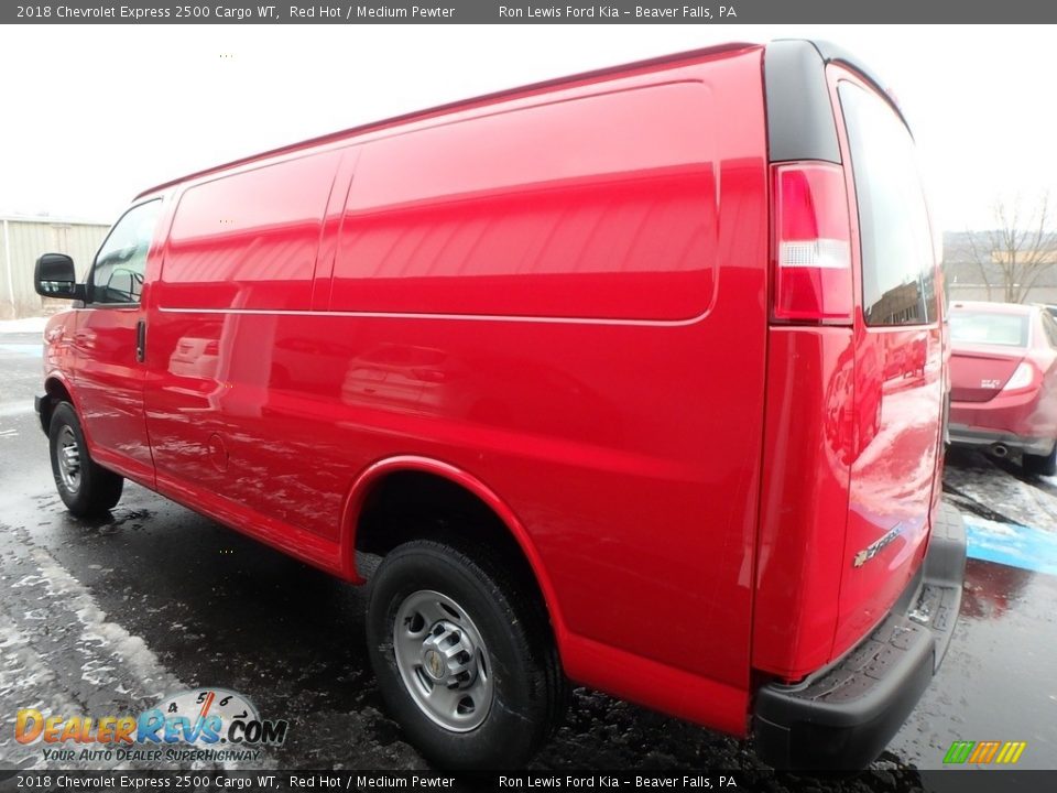 2018 Chevrolet Express 2500 Cargo WT Red Hot / Medium Pewter Photo #8
