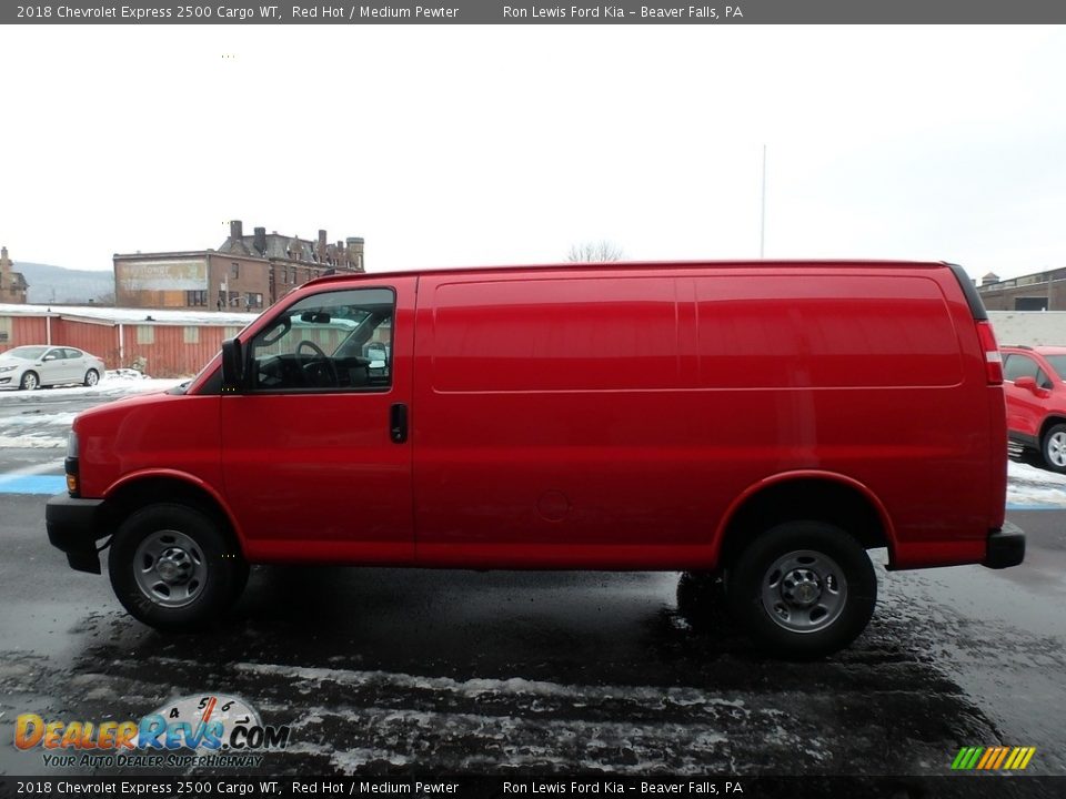 2018 Chevrolet Express 2500 Cargo WT Red Hot / Medium Pewter Photo #9