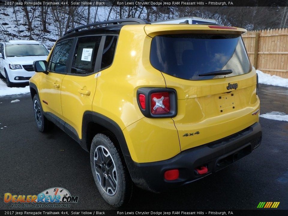 2017 Jeep Renegade Trailhawk 4x4 Solar Yellow / Black Photo #3