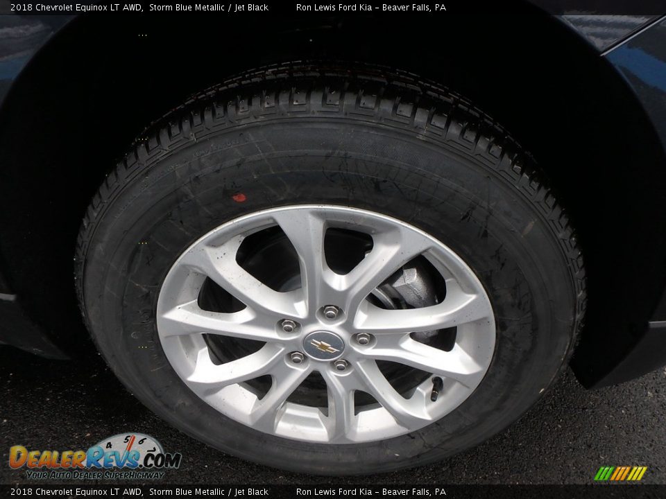 2018 Chevrolet Equinox LT AWD Storm Blue Metallic / Jet Black Photo #2