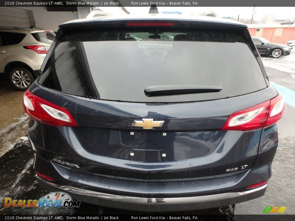2018 Chevrolet Equinox LT AWD Storm Blue Metallic / Jet Black Photo #4