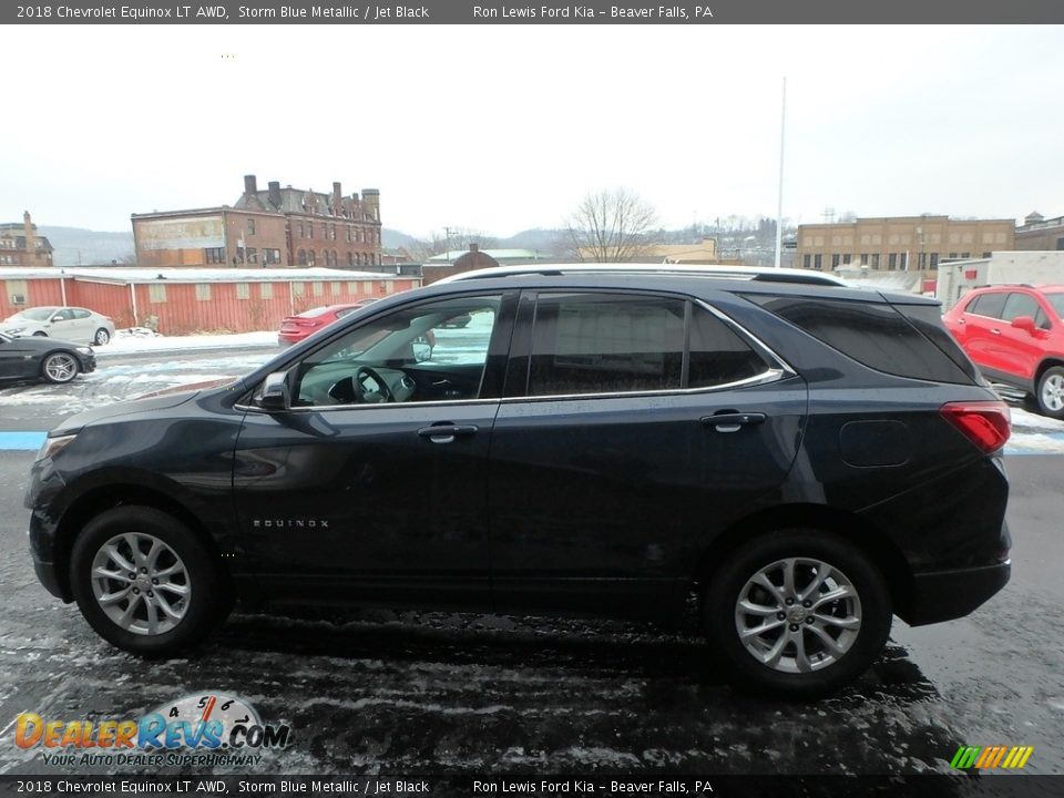 2018 Chevrolet Equinox LT AWD Storm Blue Metallic / Jet Black Photo #6