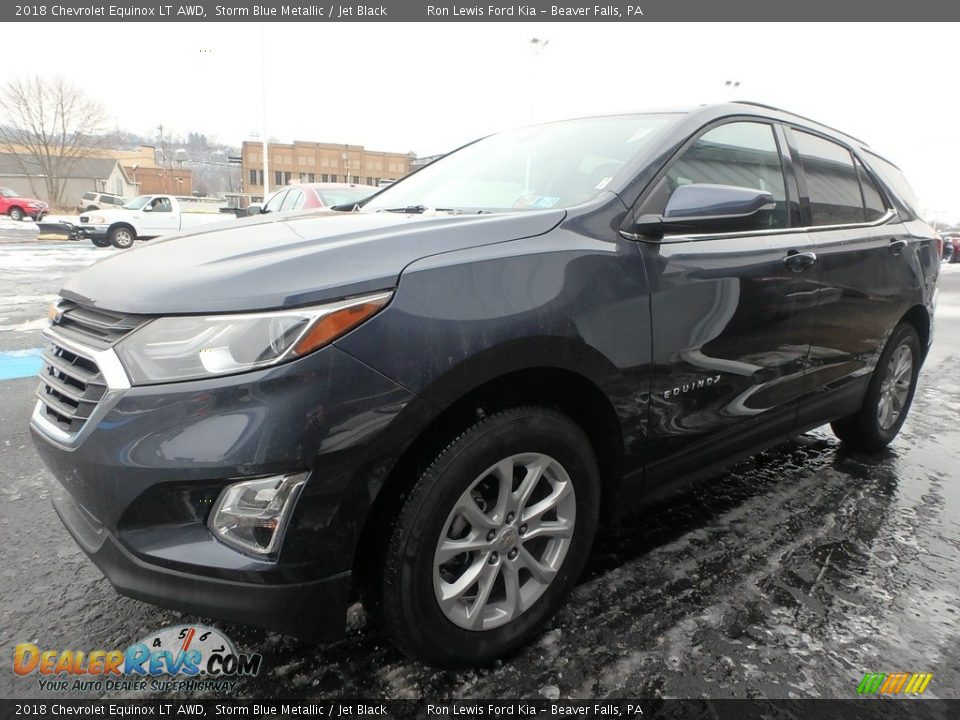 2018 Chevrolet Equinox LT AWD Storm Blue Metallic / Jet Black Photo #7