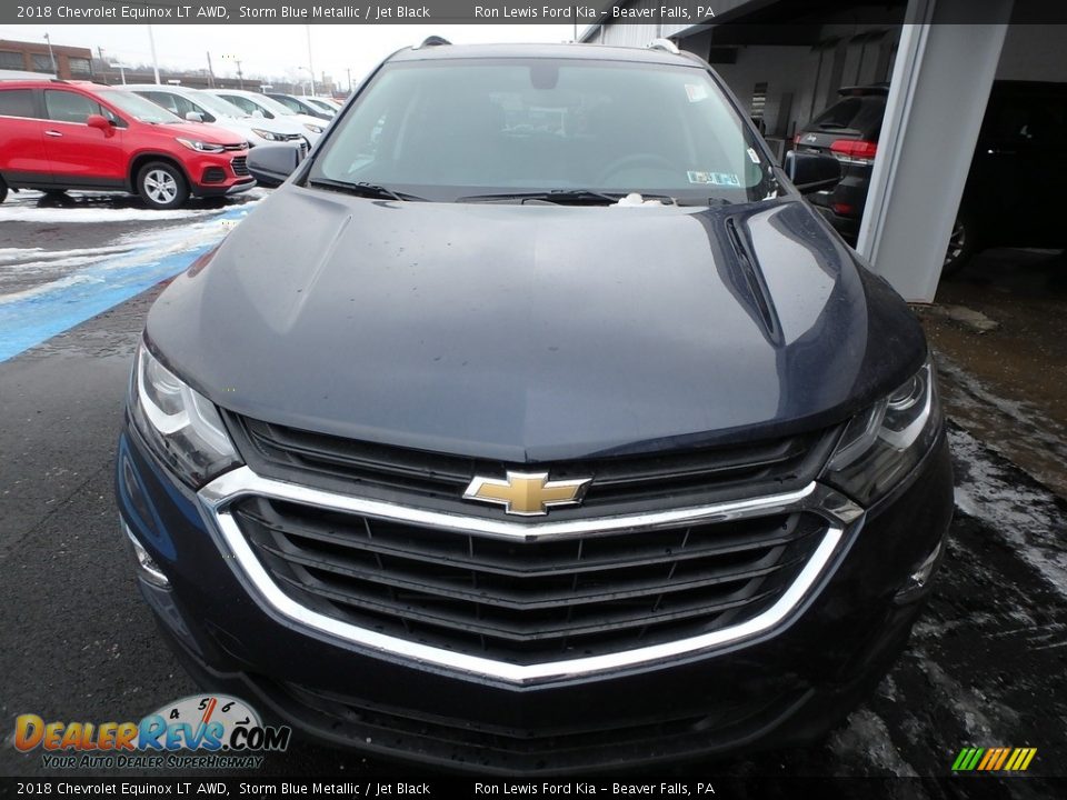 2018 Chevrolet Equinox LT AWD Storm Blue Metallic / Jet Black Photo #8