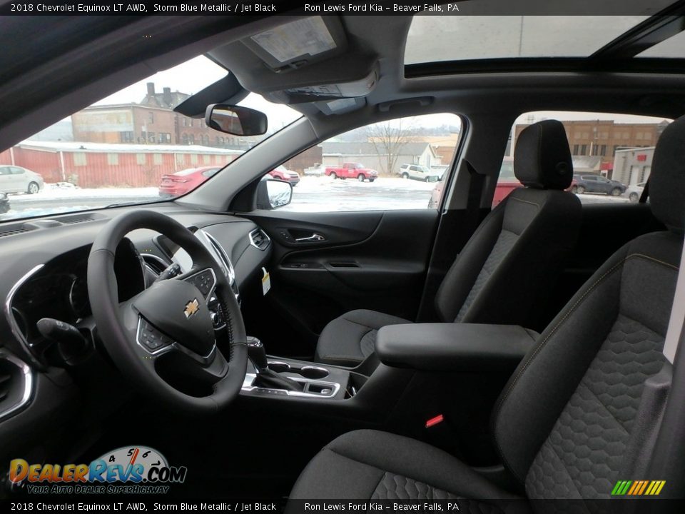 2018 Chevrolet Equinox LT AWD Storm Blue Metallic / Jet Black Photo #10
