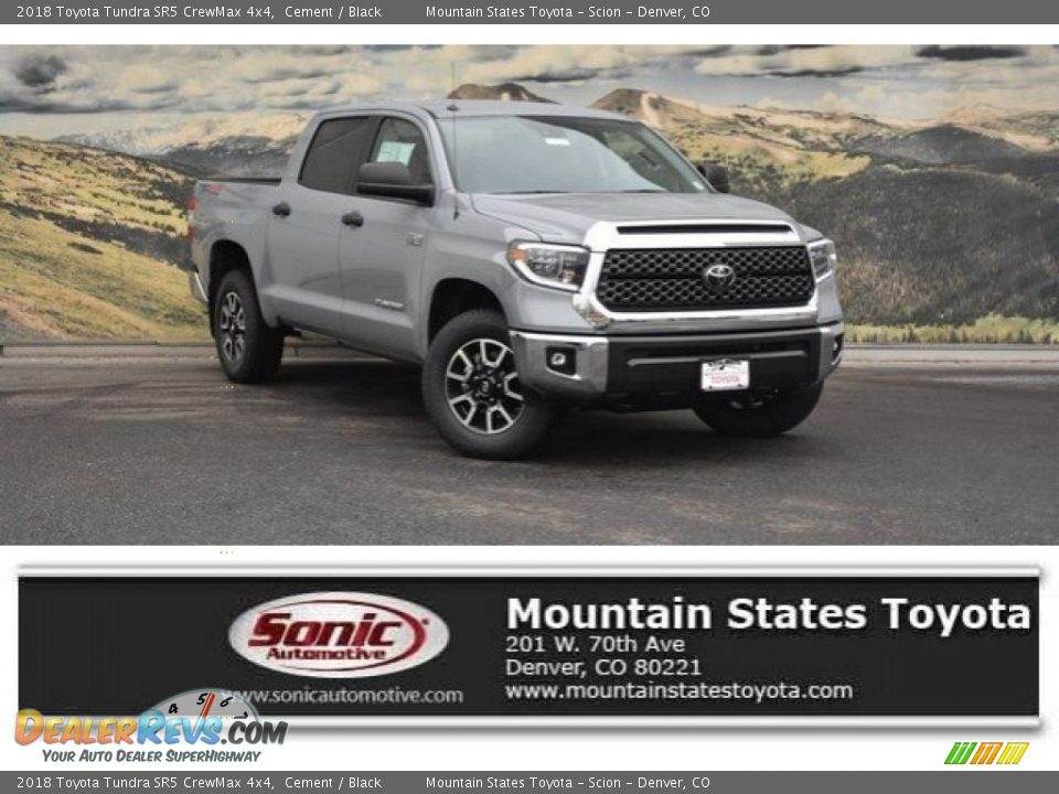 2018 Toyota Tundra SR5 CrewMax 4x4 Cement / Black Photo #1