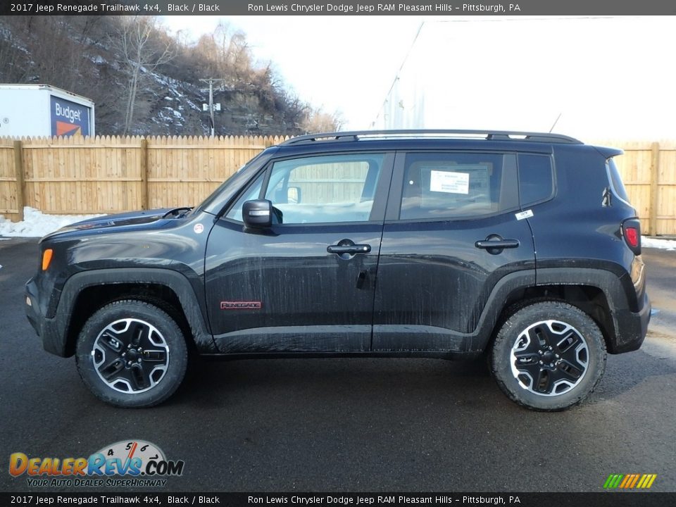 2017 Jeep Renegade Trailhawk 4x4 Black / Black Photo #2