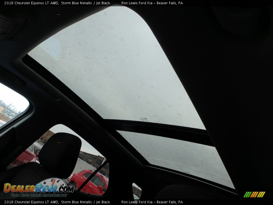 2018 Chevrolet Equinox LT AWD Storm Blue Metallic / Jet Black Photo #16
