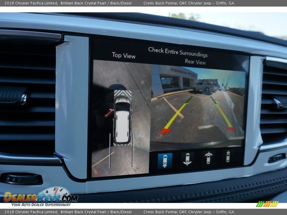 2018 Chrysler Pacifica Limited Brilliant Black Crystal Pearl / Black/Diesel Photo #14