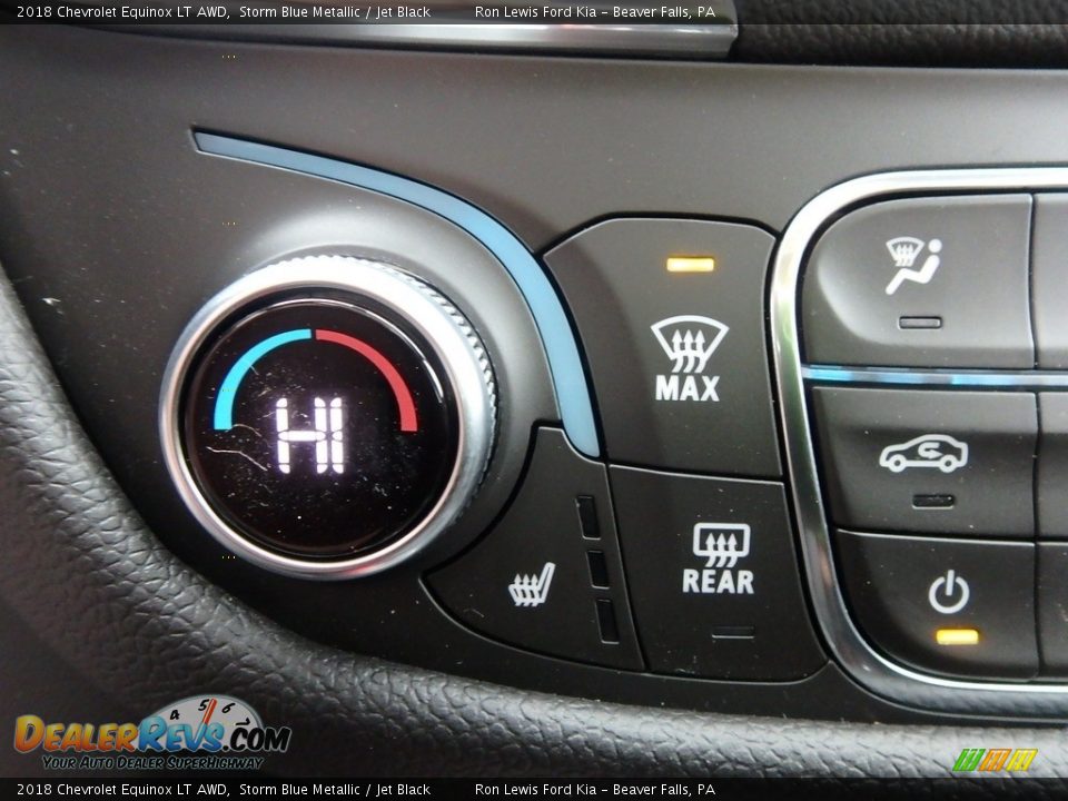 2018 Chevrolet Equinox LT AWD Storm Blue Metallic / Jet Black Photo #17