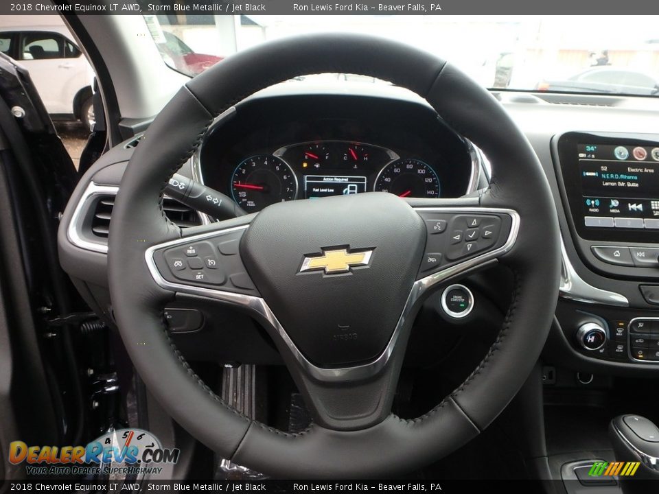 2018 Chevrolet Equinox LT AWD Storm Blue Metallic / Jet Black Photo #19