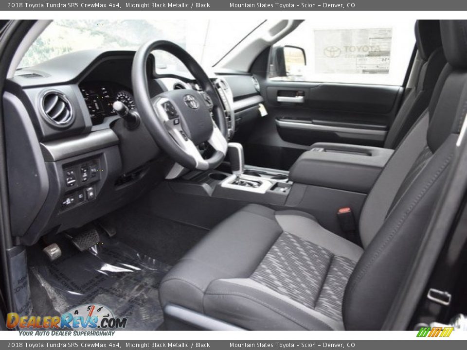 2018 Toyota Tundra SR5 CrewMax 4x4 Midnight Black Metallic / Black Photo #5