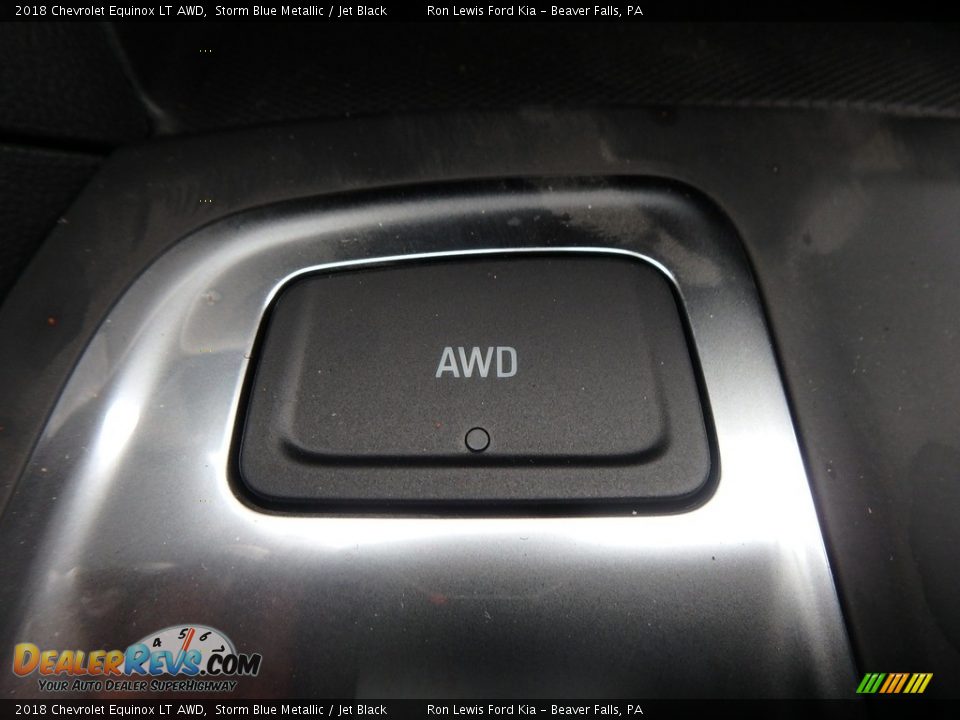 2018 Chevrolet Equinox LT AWD Storm Blue Metallic / Jet Black Photo #20