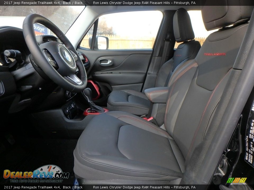 2017 Jeep Renegade Trailhawk 4x4 Black / Black Photo #10