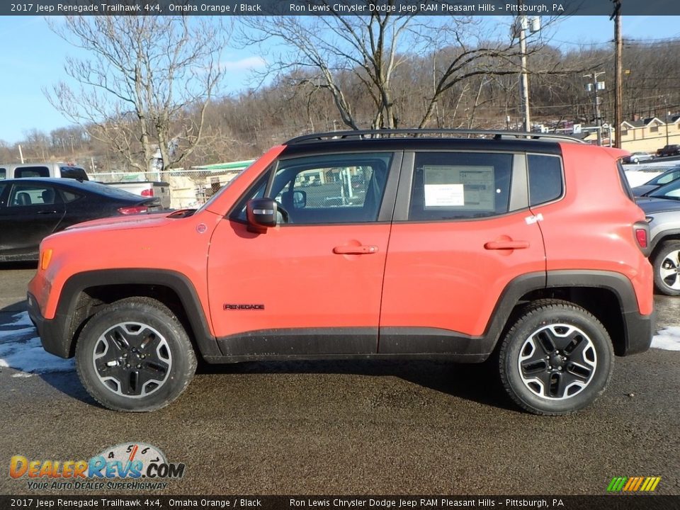 2017 Jeep Renegade Trailhawk 4x4 Omaha Orange / Black Photo #2