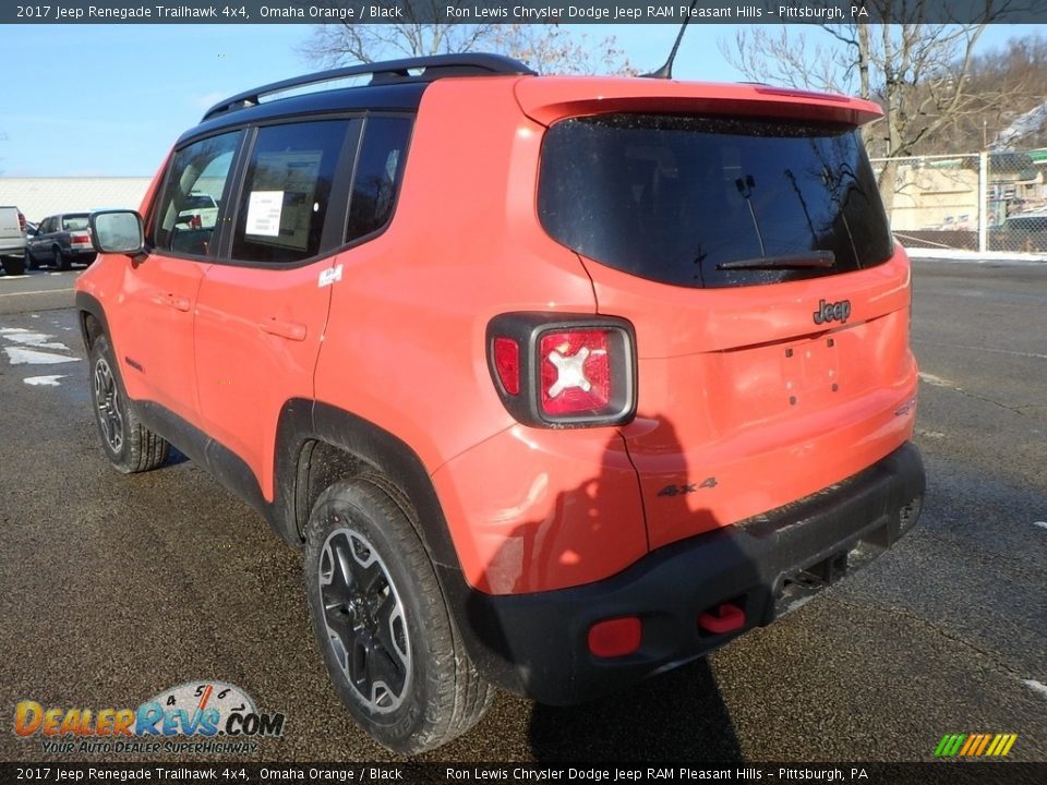 2017 Jeep Renegade Trailhawk 4x4 Omaha Orange / Black Photo #3