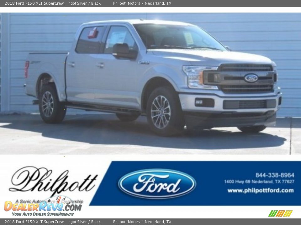 2018 Ford F150 XLT SuperCrew Ingot Silver / Black Photo #1