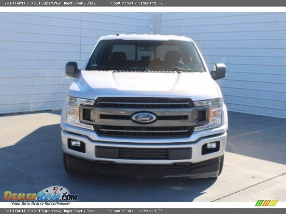 2018 Ford F150 XLT SuperCrew Ingot Silver / Black Photo #2