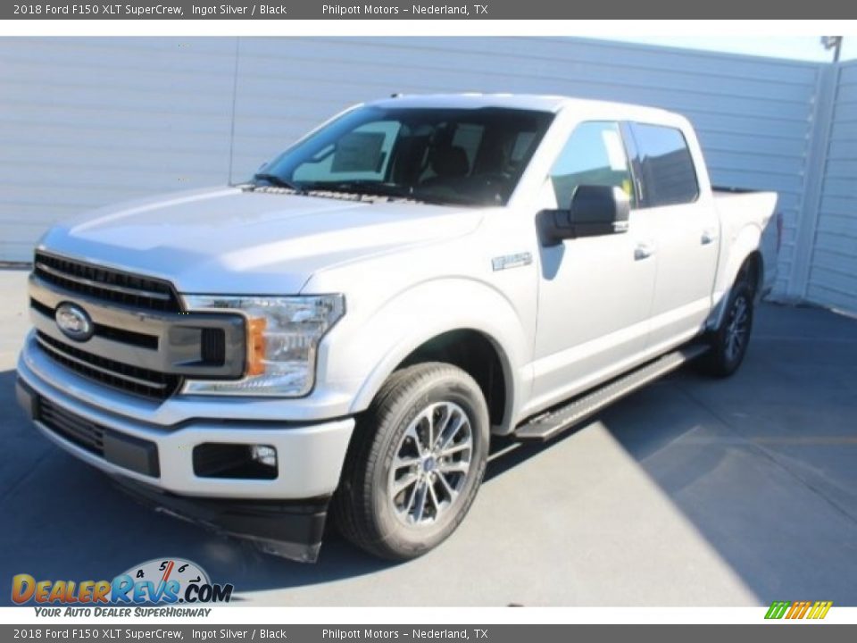 2018 Ford F150 XLT SuperCrew Ingot Silver / Black Photo #3