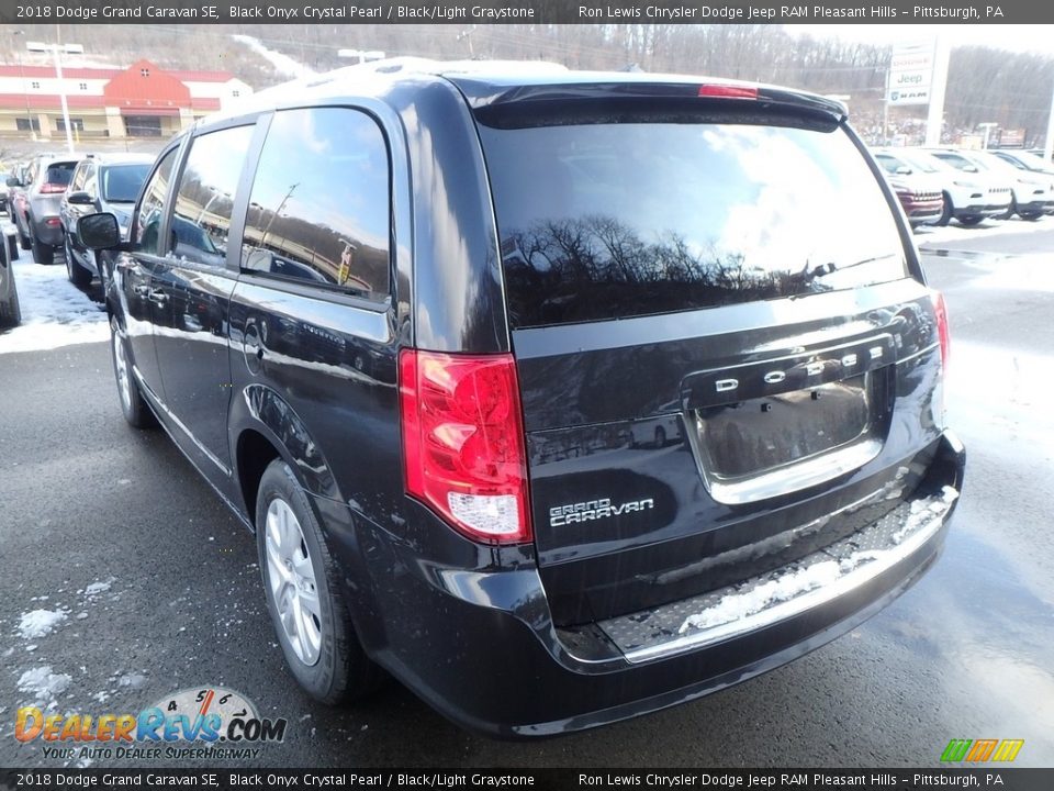 2018 Dodge Grand Caravan SE Black Onyx Crystal Pearl / Black/Light Graystone Photo #3