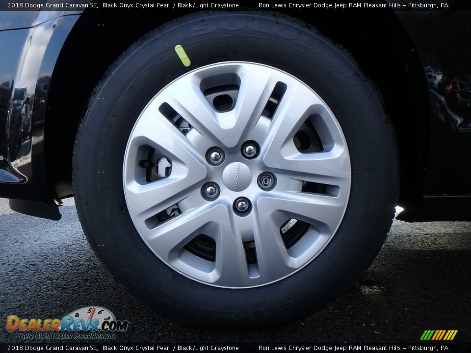 2018 Dodge Grand Caravan SE Black Onyx Crystal Pearl / Black/Light Graystone Photo #9