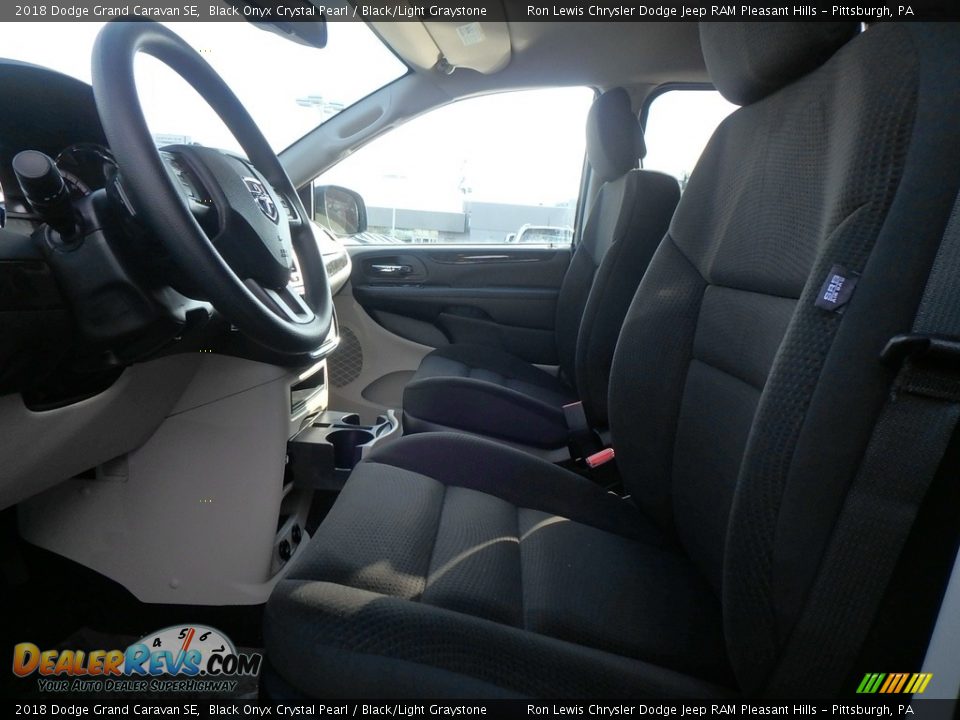 2018 Dodge Grand Caravan SE Black Onyx Crystal Pearl / Black/Light Graystone Photo #10