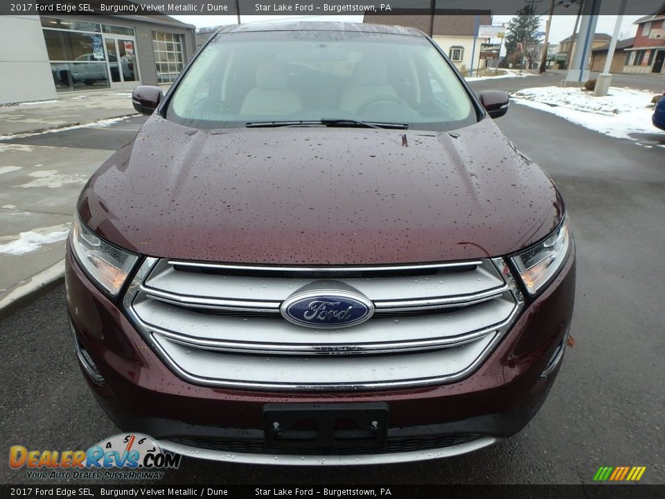 2017 Ford Edge SEL Burgundy Velvet Metallic / Dune Photo #2