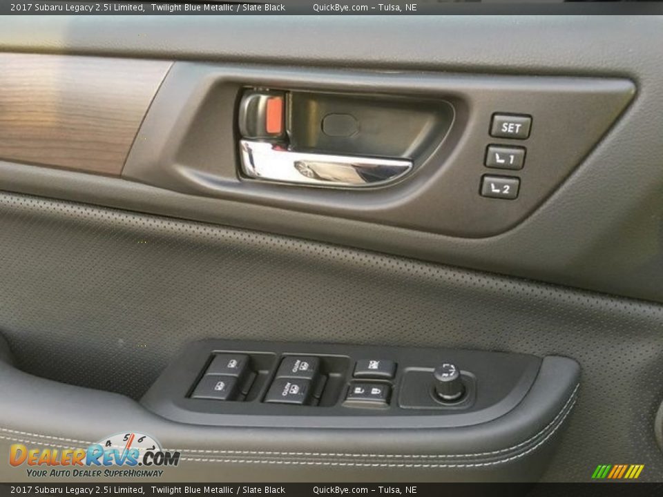 2017 Subaru Legacy 2.5i Limited Twilight Blue Metallic / Slate Black Photo #7