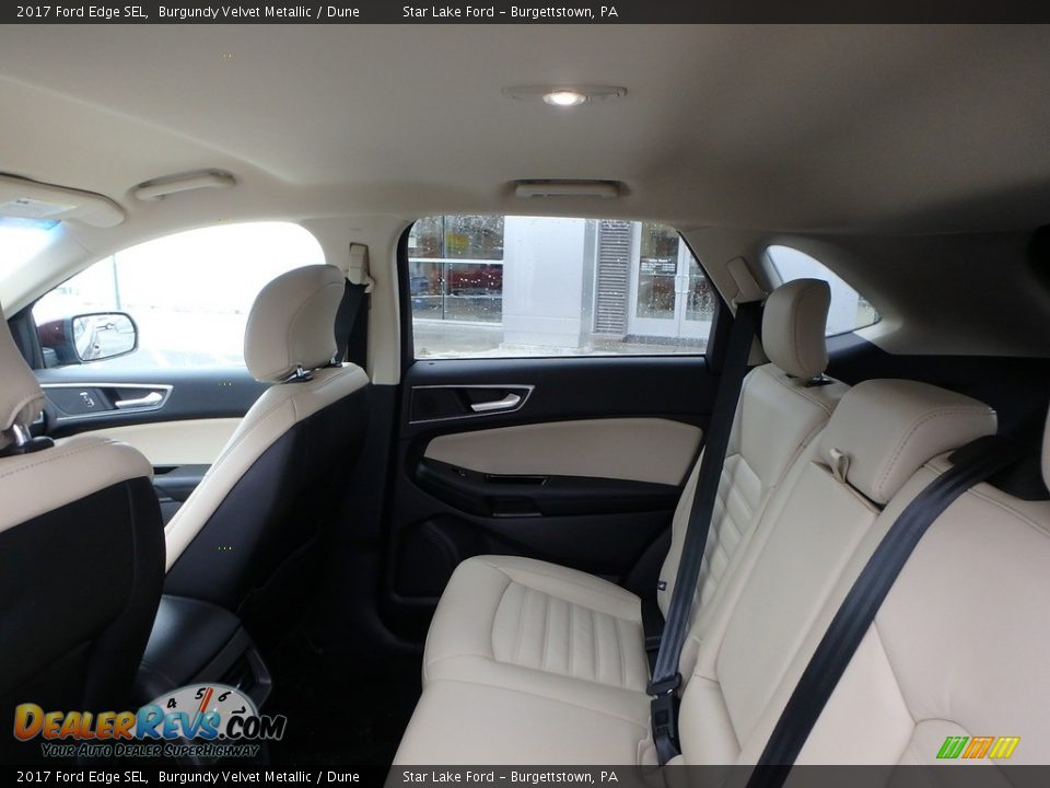 Rear Seat of 2017 Ford Edge SEL Photo #11