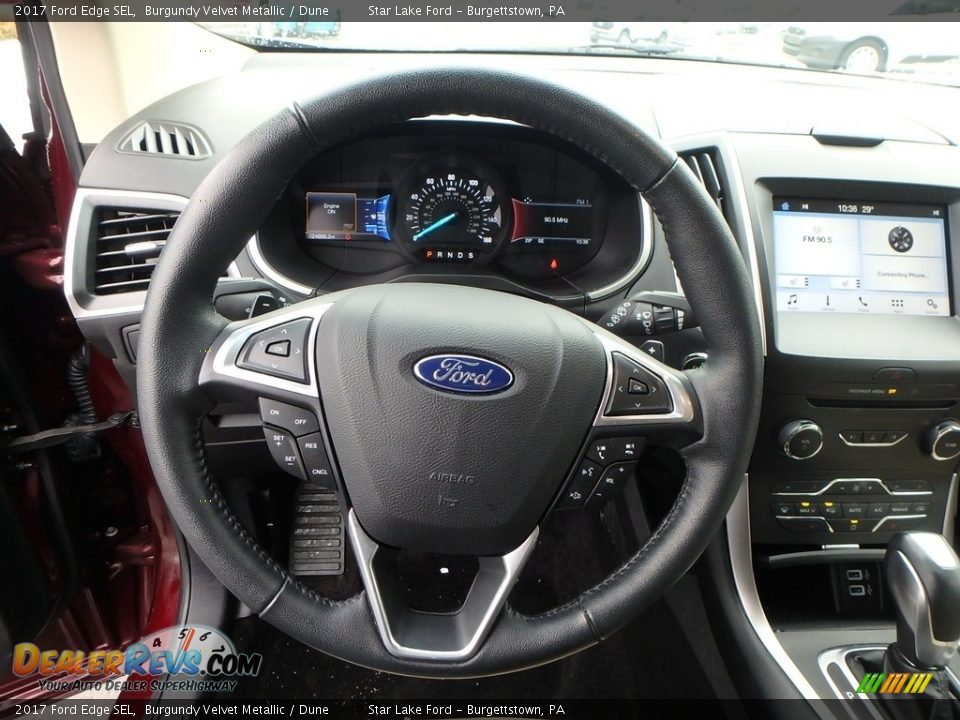2017 Ford Edge SEL Steering Wheel Photo #16