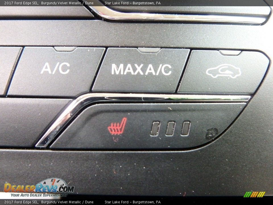 2017 Ford Edge SEL Burgundy Velvet Metallic / Dune Photo #18