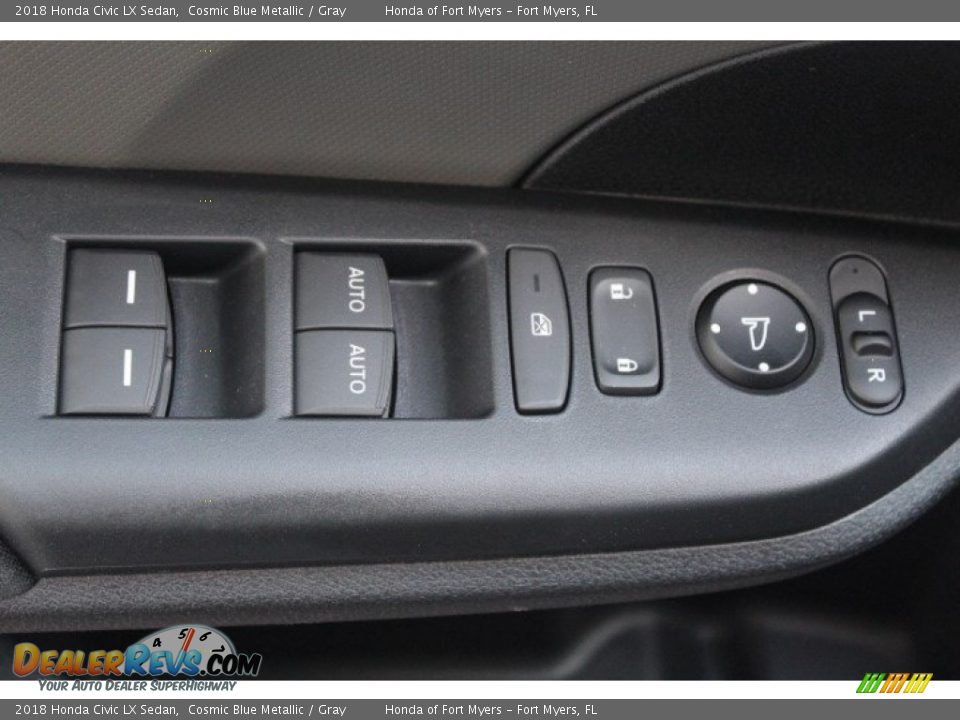 2018 Honda Civic LX Sedan Cosmic Blue Metallic / Gray Photo #8