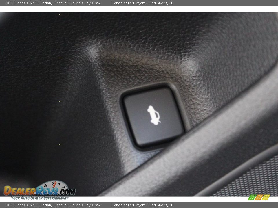 2018 Honda Civic LX Sedan Cosmic Blue Metallic / Gray Photo #9