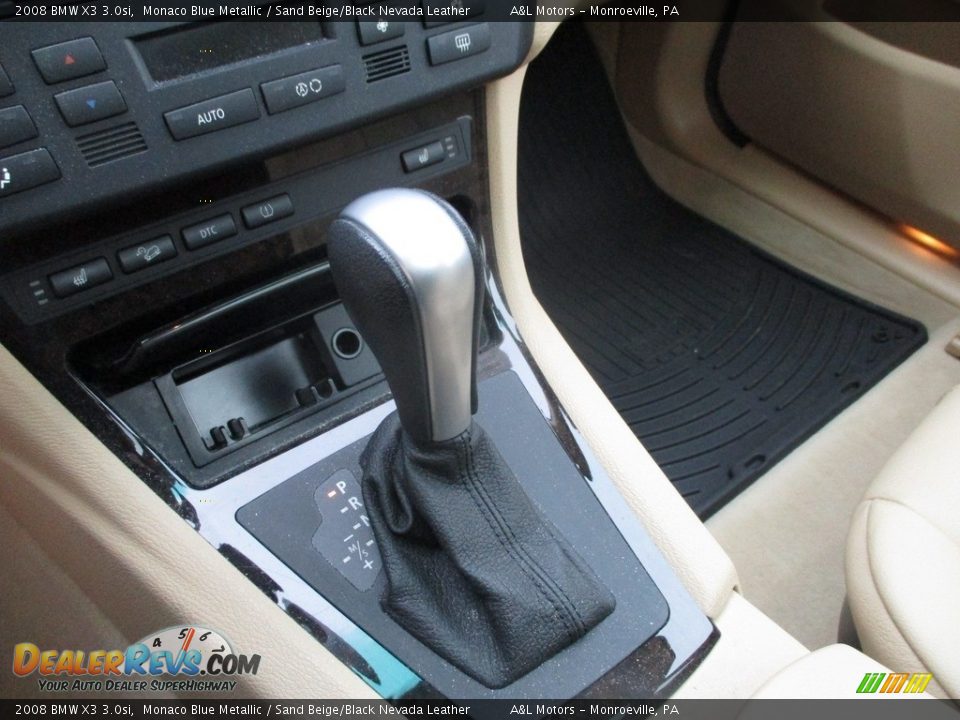 2008 BMW X3 3.0si Monaco Blue Metallic / Sand Beige/Black Nevada Leather Photo #15