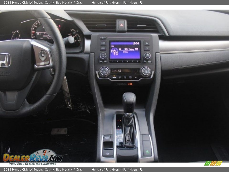 2018 Honda Civic LX Sedan Cosmic Blue Metallic / Gray Photo #15
